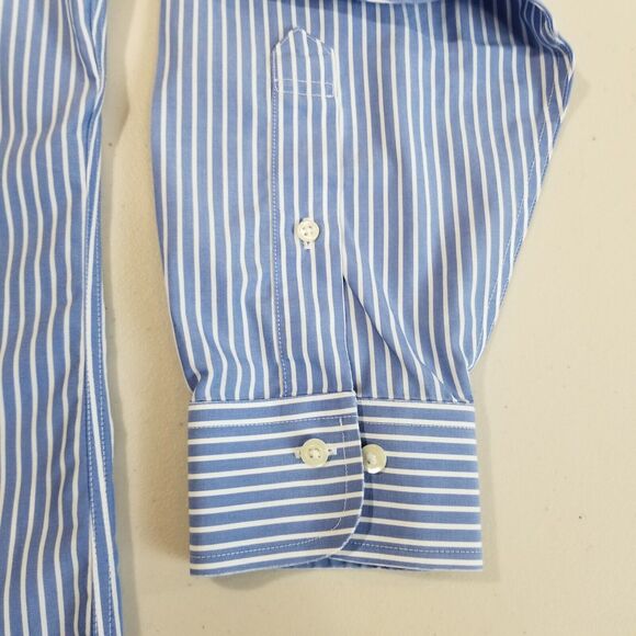 Brooks Brothers Shirt 16.5 Regent Fit Long Sleeve non iron Striped Button Down - Picture 6 of 13